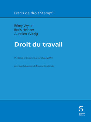 cover image of Droit du travail